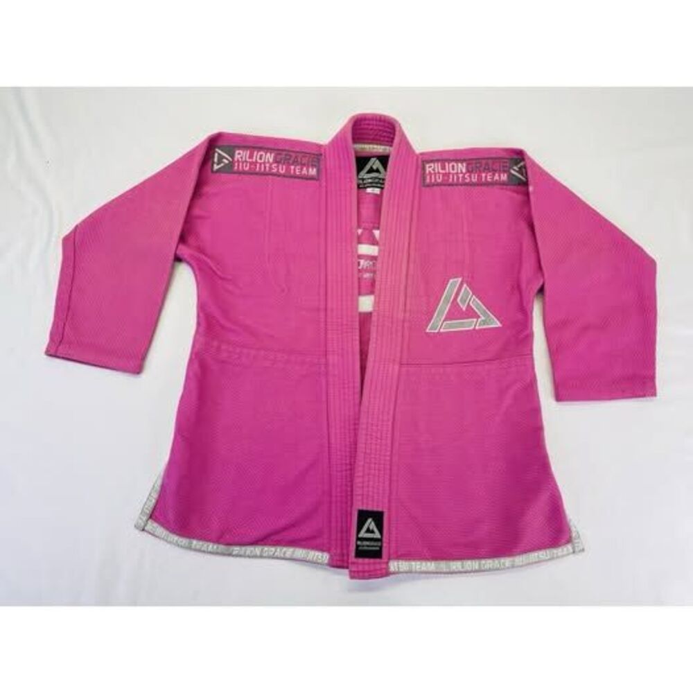 Rilion Gracie Gi Top M2 Pink MMA JuiJitsu Size 0